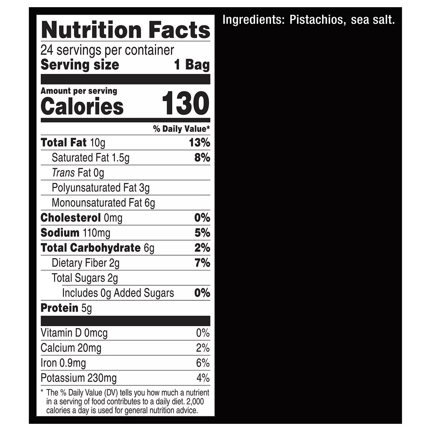 Wonderful Pistachios, Roasted and Salted (1.5 oz., 24 ct.)