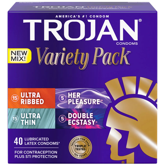 TROJAN Variety Pack, 40 Condoms
