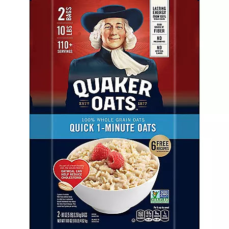Quaker Quick 1-Minute Oats (5 lb., 2 pk.)