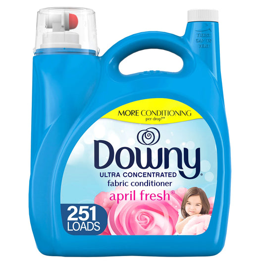 Downy Ultra Concentrated HE Fabric Softener, April Fresh, 251 Loads, 170 fl oz