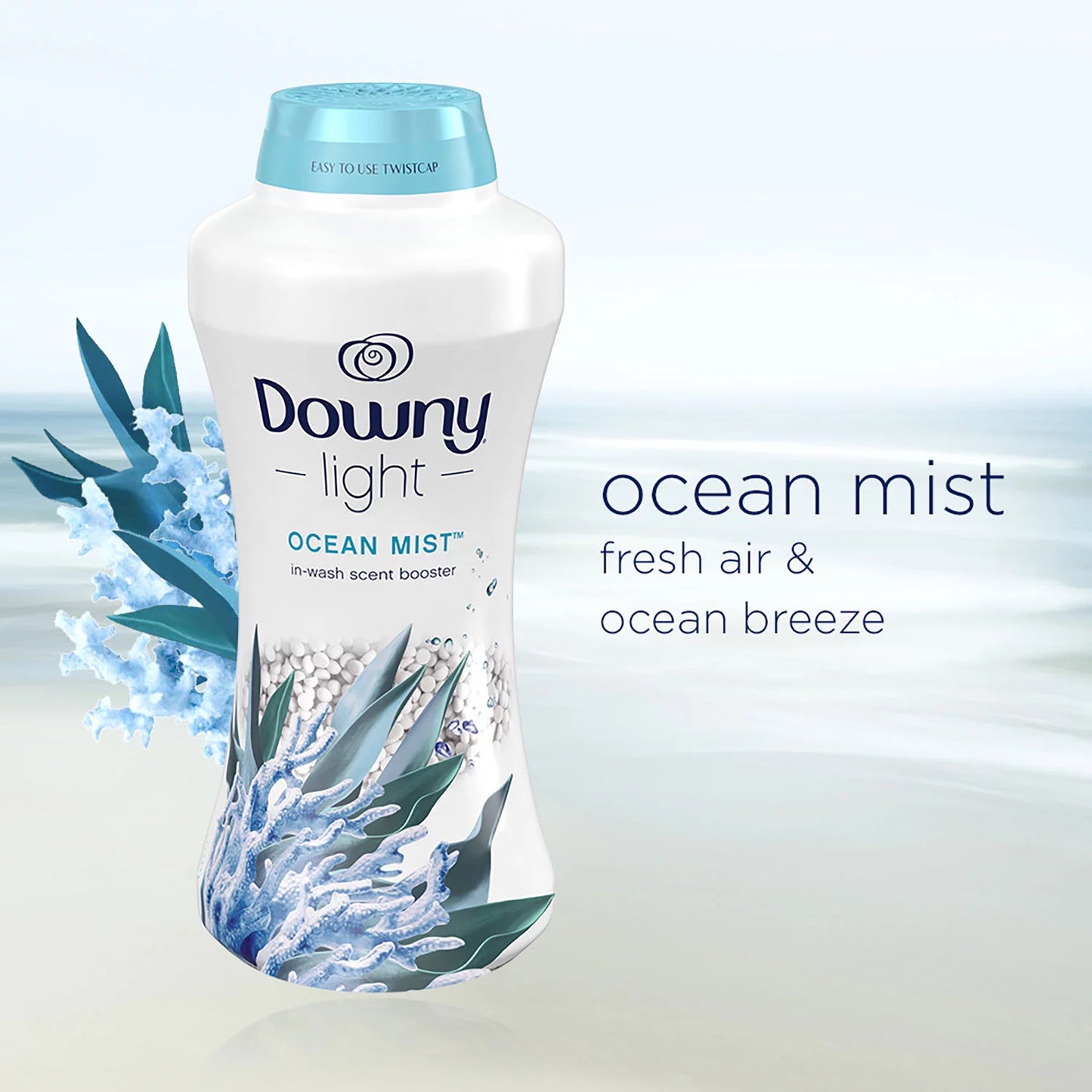 Downy Light In-Wash Scent Booster Beads, Ocean Mist (37.5 oz.)