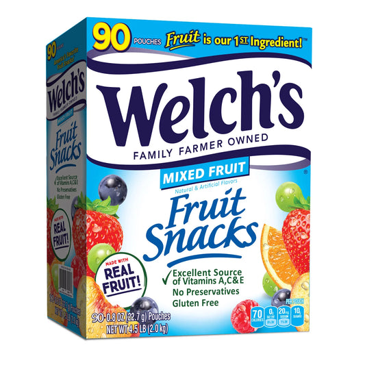 Welch’s Fruit Snacks, .8 oz, 90-count