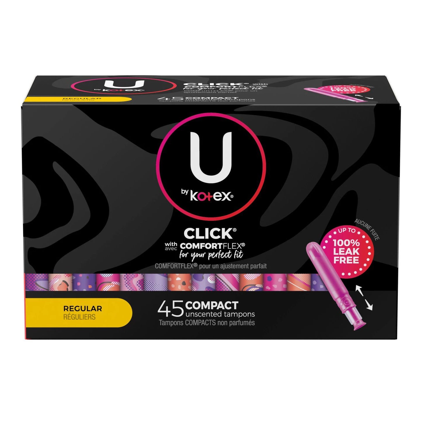 U by Kotex Click Compact Tampons, Regular Absorbency (90 ct.)