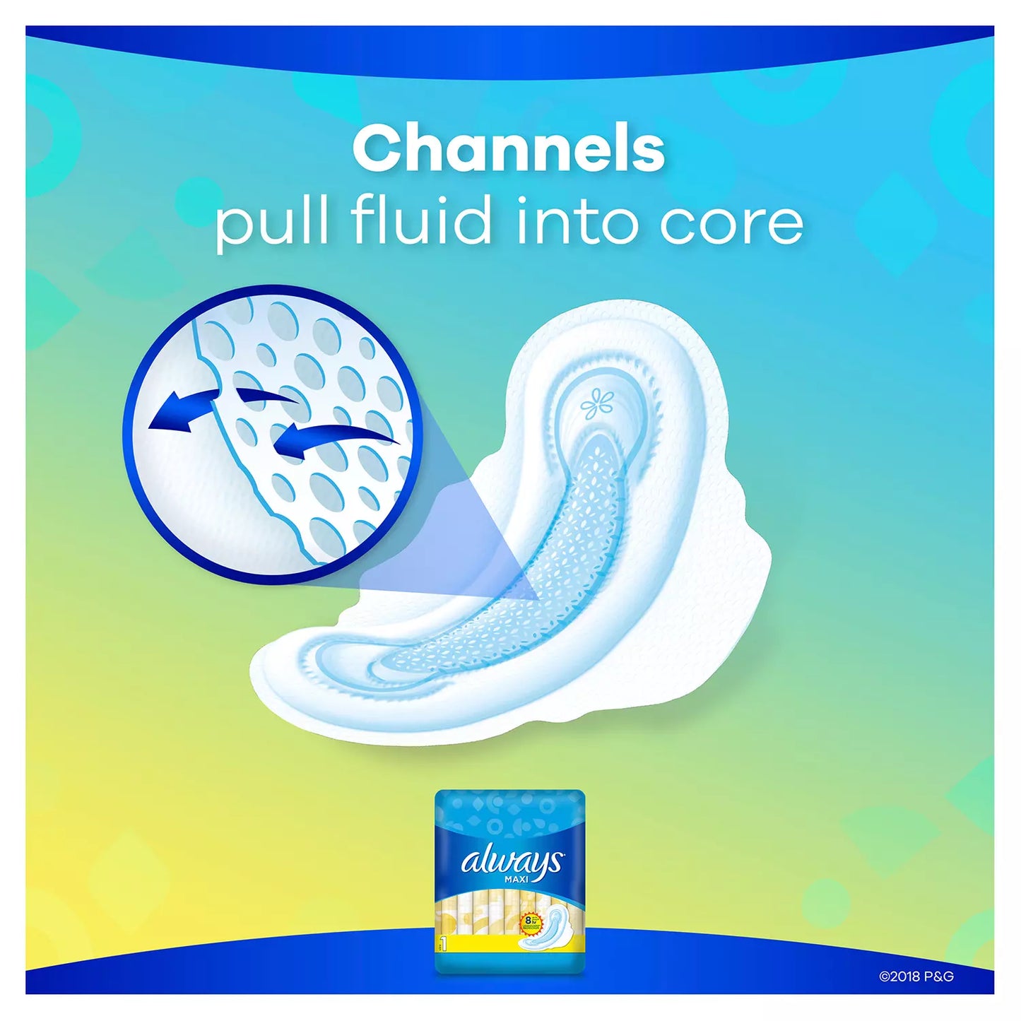 Always Maxi My Fit Regular Pads With Wings, Unscented, Size 1 (135 ct.)