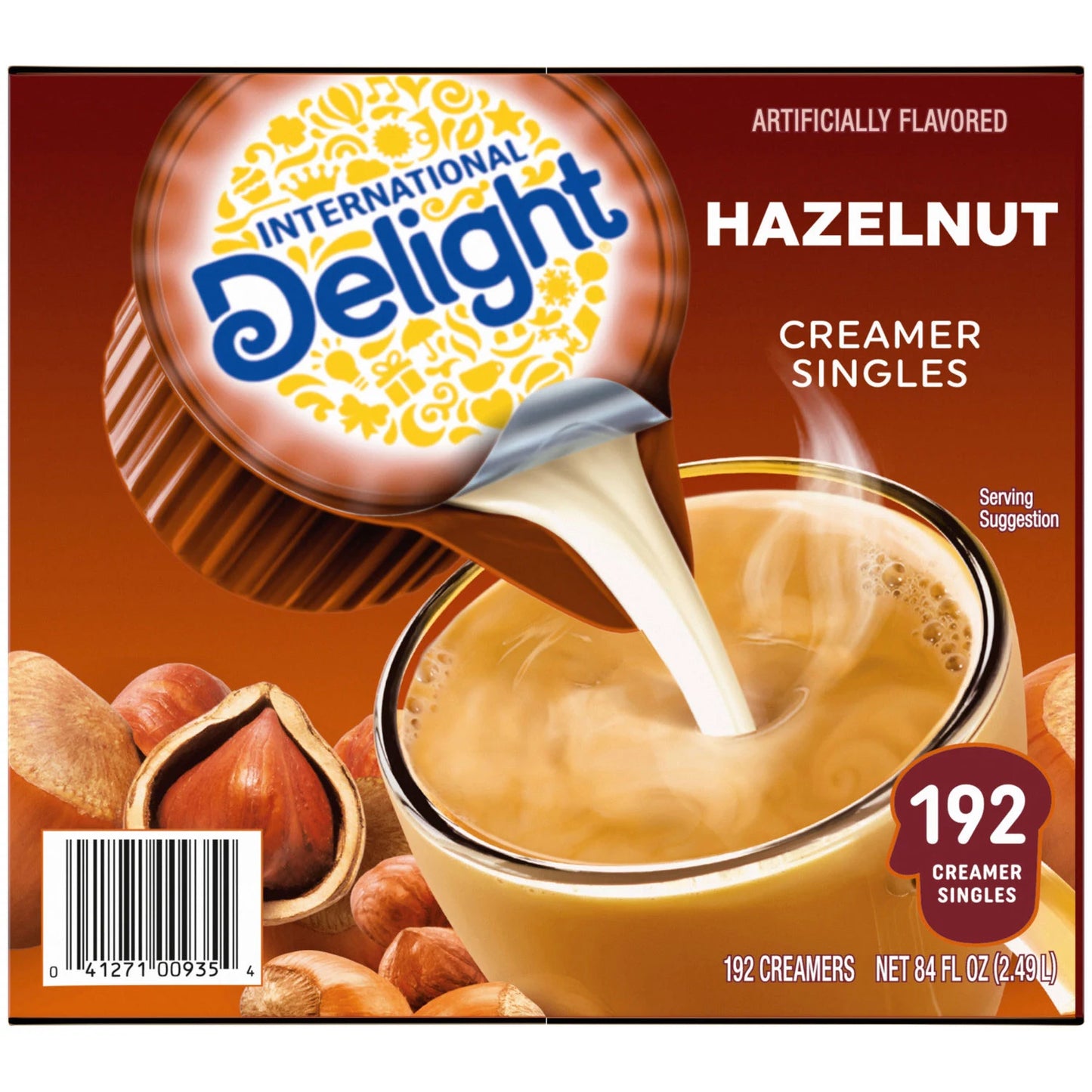 International Delight Hazelnut Coffee Creamer Singles (192 ct.)