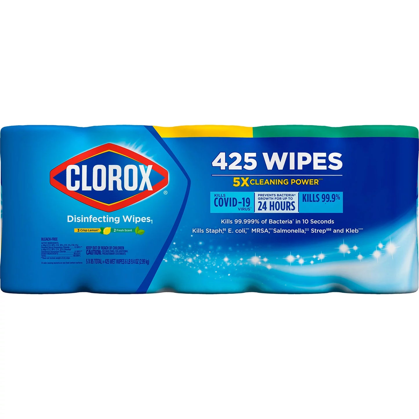 Clorox Disinfecting Wipes, Variety Pack, 85-count, 5-pack