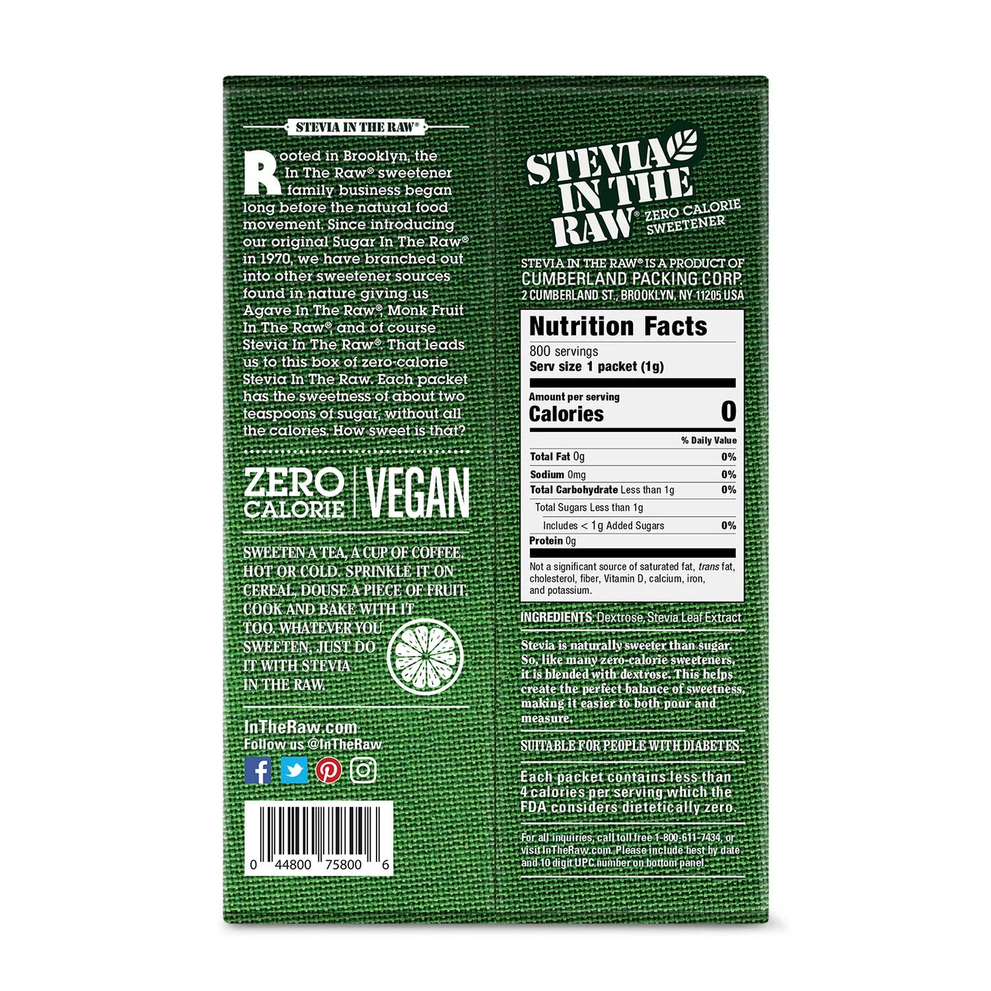 Stevia in the Raw, Packets (800 ct.)