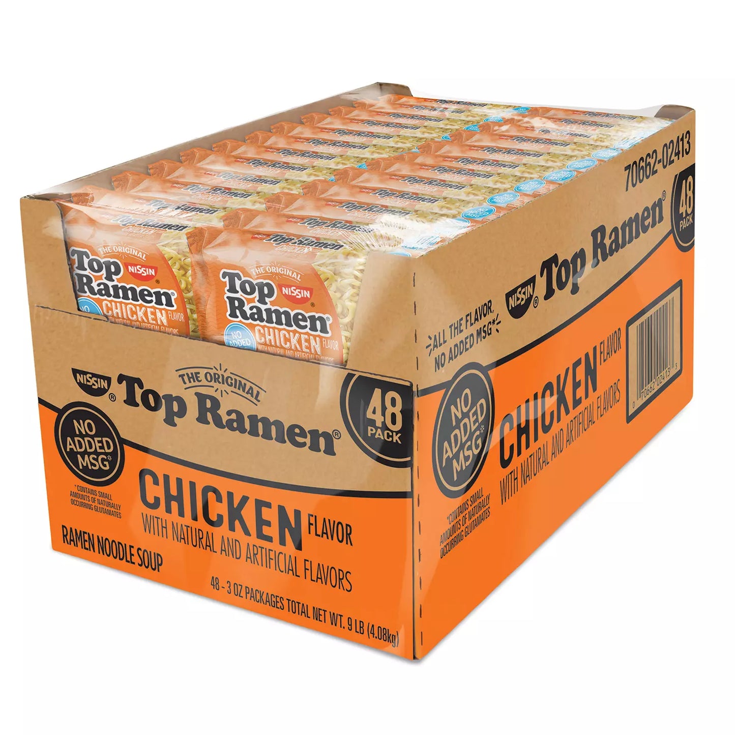 Nissin Top Ramen, Chicken, 3 oz, 48-count