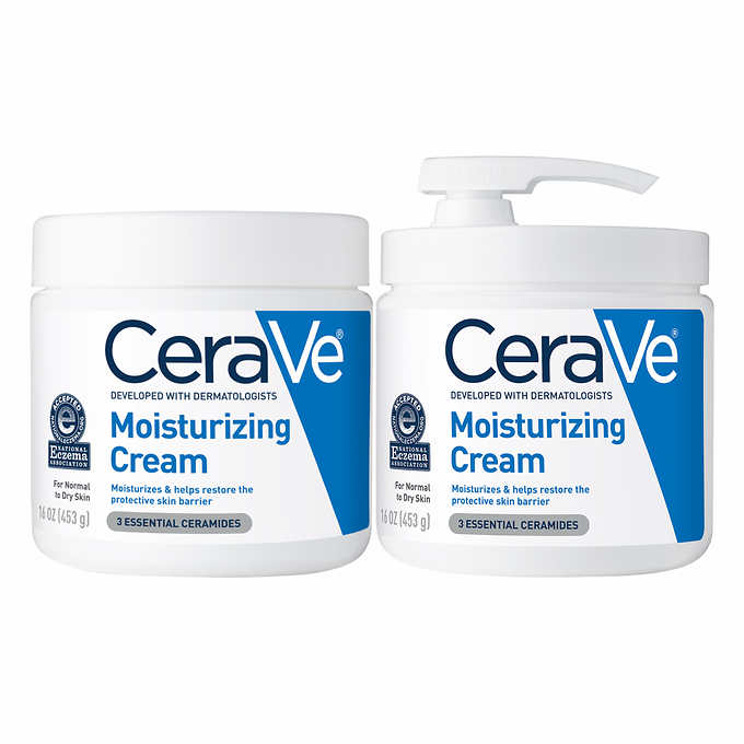 CeraVe Moisturizing Cream 16 oz pump + 16 oz refill, 2-pack