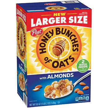 Honey Bunches of Oats with Almonds Cereal, 50 oz