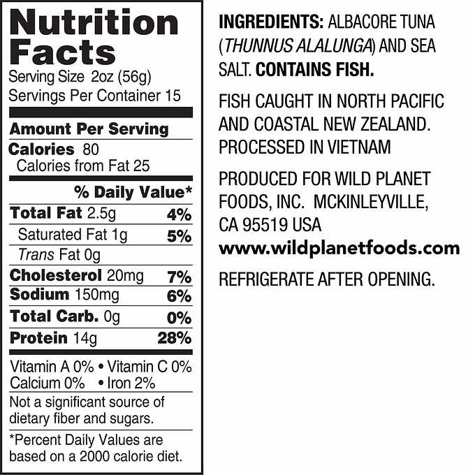 Wild Planet Albacore Wilda Tuna, 5 oz, 6-count
