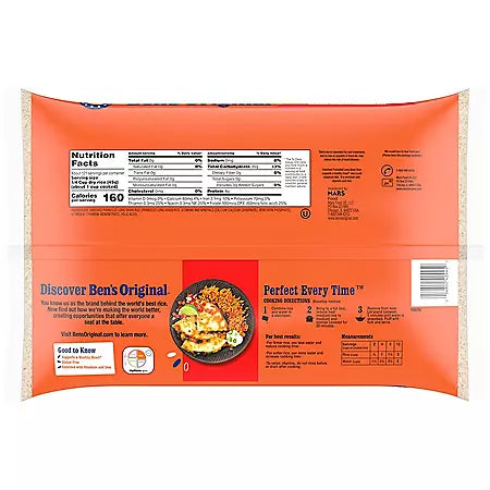 Ben's Original Long Grain White Original Enriched Parboiled Rice (12 lbs.)