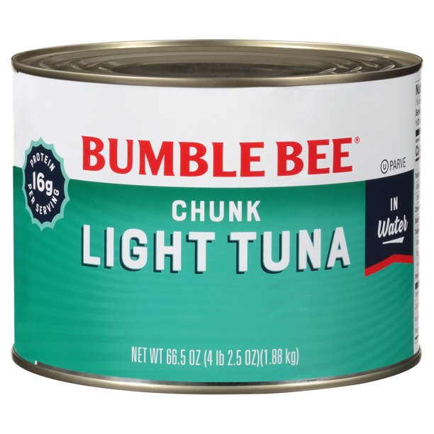 Bumble Bee Chunk Light Tuna in Water, 66.5 Oz