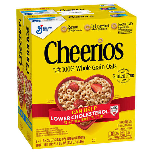 Cheerios Cereal, 20.35 oz, 2-count