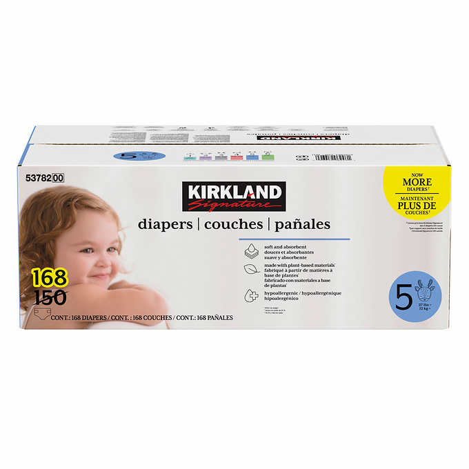 Kirkland Signature Diapers Sizes 3-6