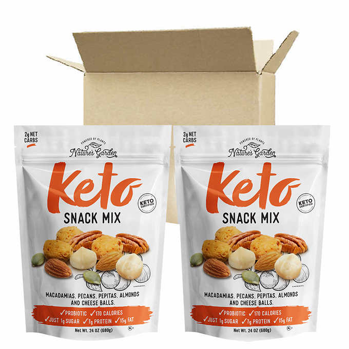 Nature's Garden Keto Snack Mix 24 oz 2-pack