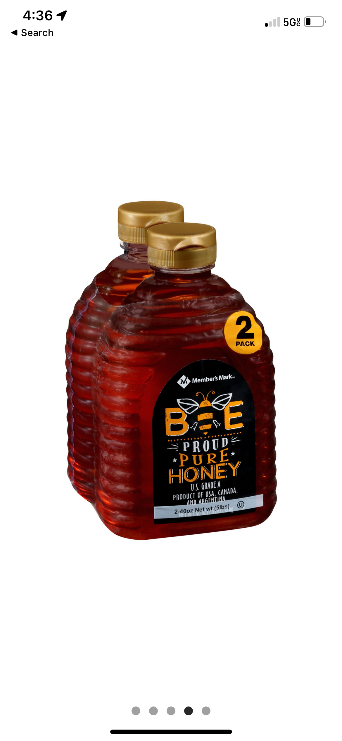Member’s Mark Bee Proud Pure Honey (40 oz., 2 Pack