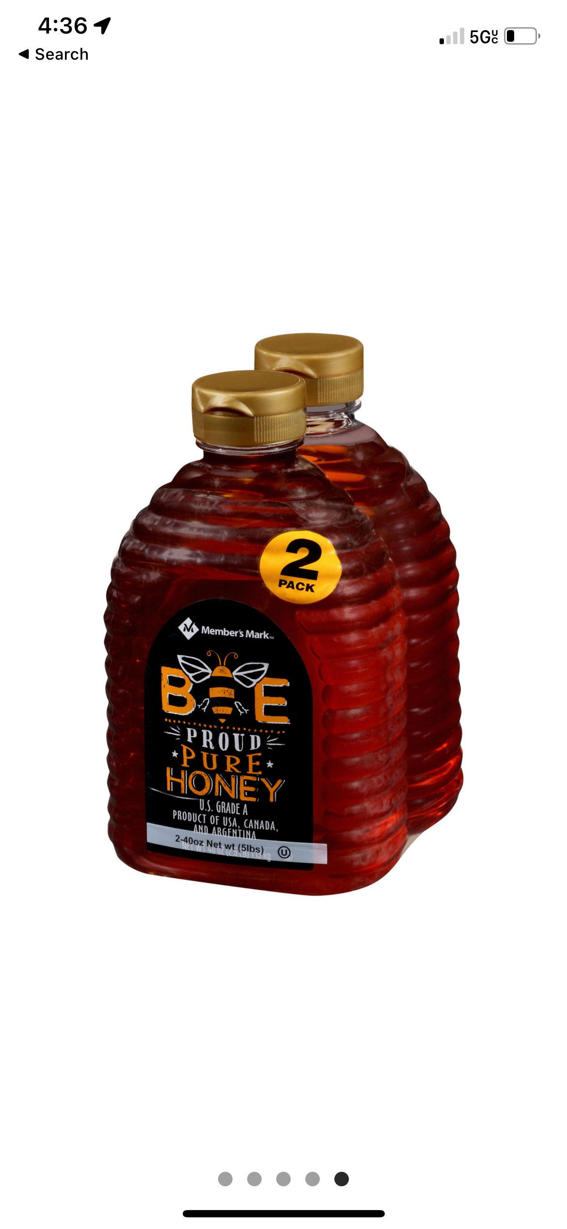 Member’s Mark Bee Proud Pure Honey (40 oz., 2 Pack
