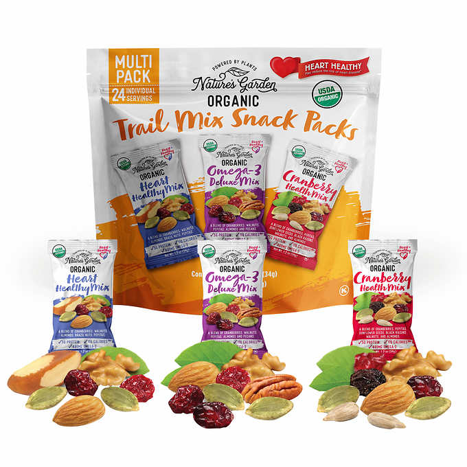 Nature's Garden Organic Trail Mix 24-count, 2-pack