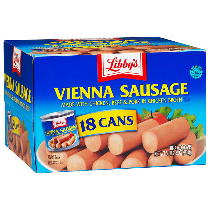 Libby's Vienna Sausage, 4.6 oz, 18-count ($27.98 BDS)