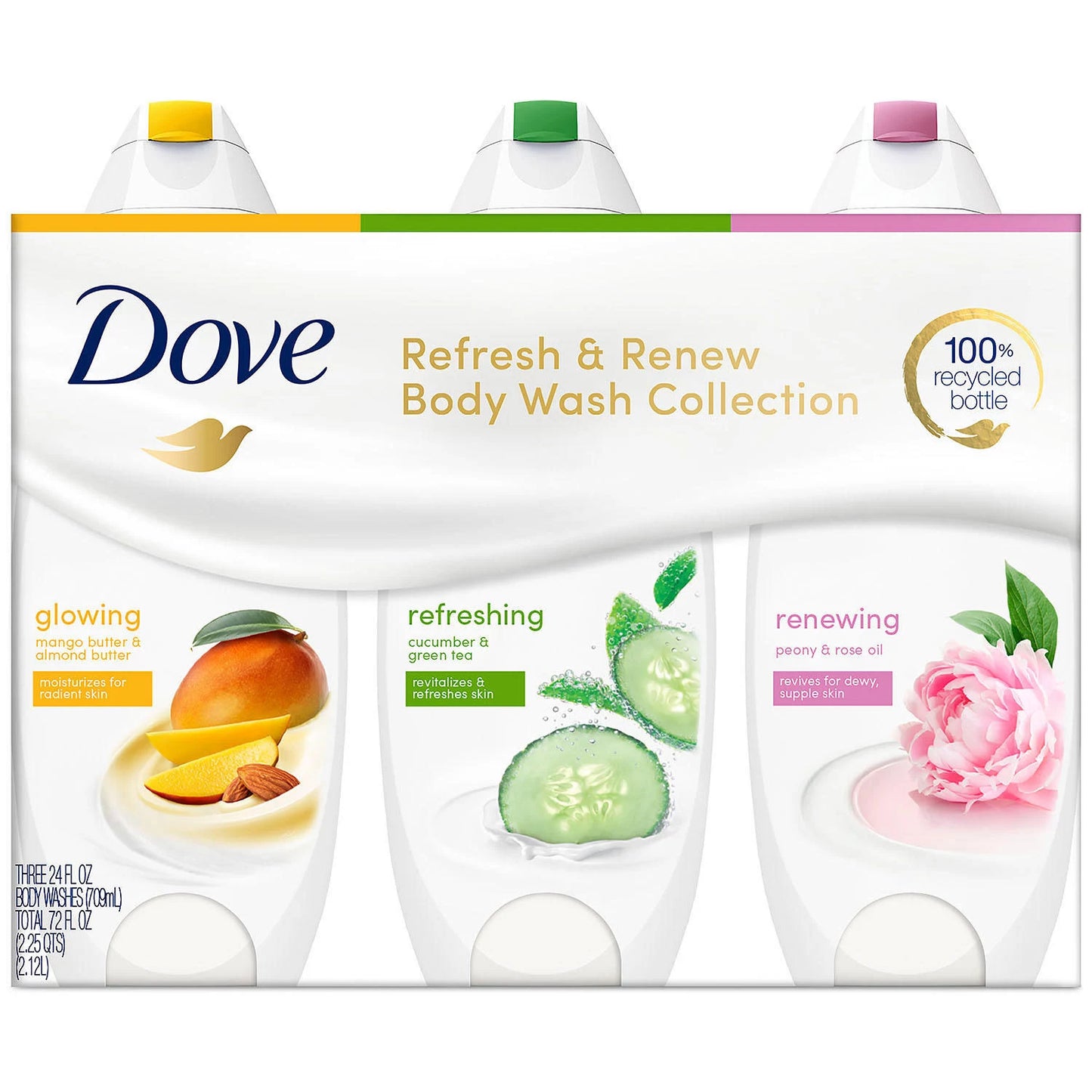 Dove Refresh & Renew Body Wash Collection (24 oz., 3 pk.)