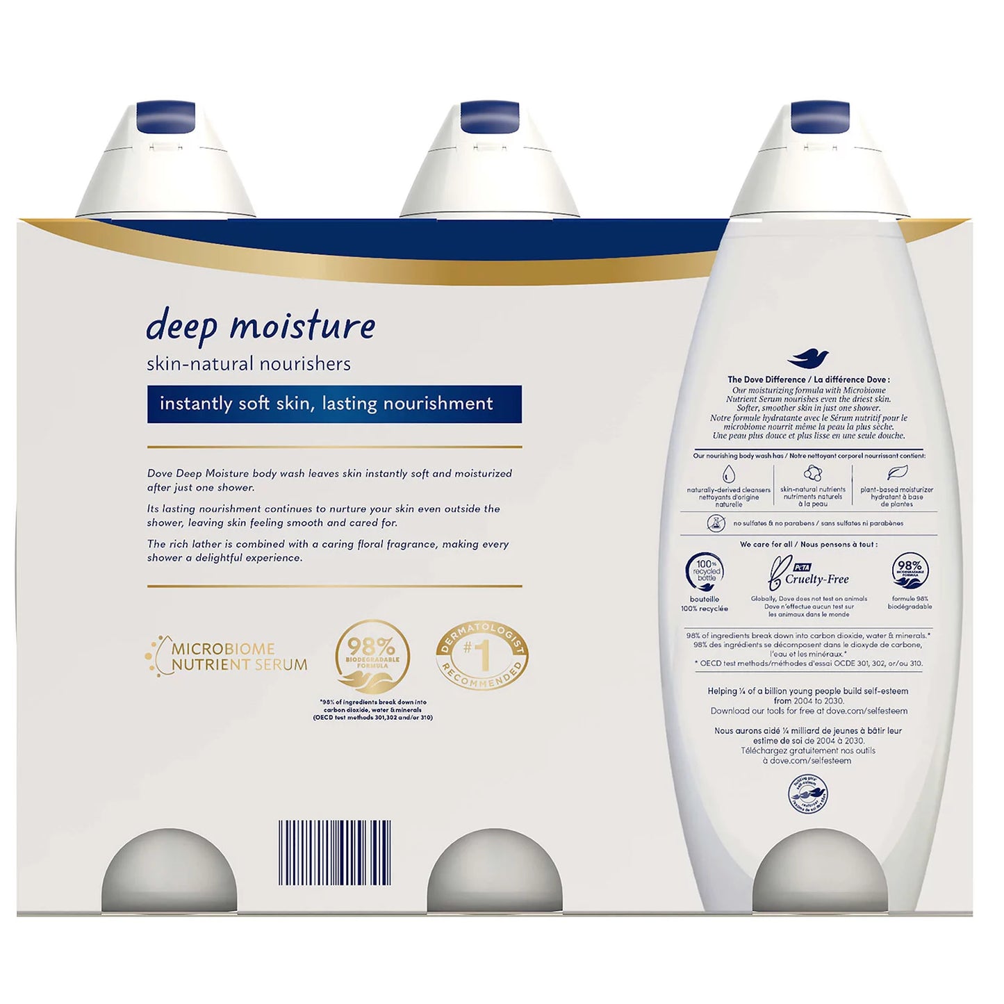 Dove Nourishing Body Wash, Deep Moisture (24 fl. oz., 3 pk.)