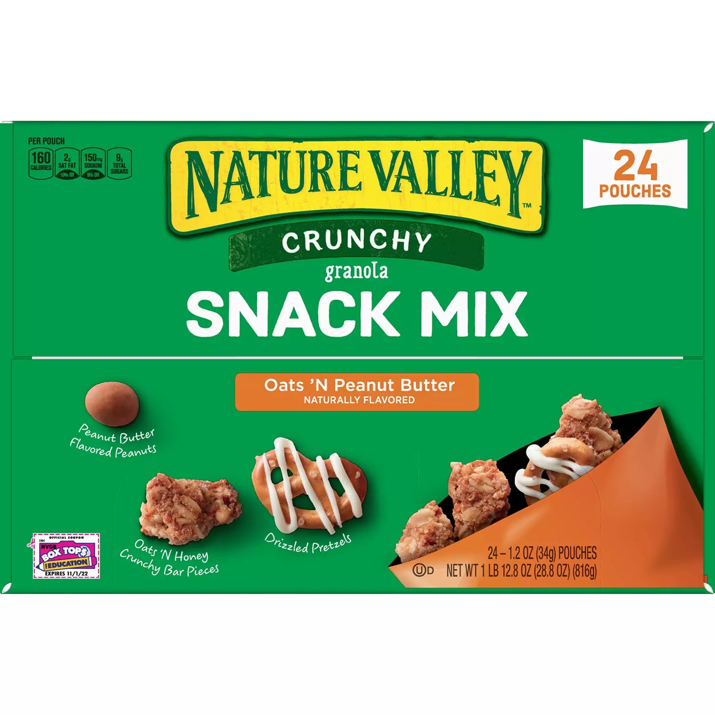 Nature Valley Crunchy Granola Snack Mix Oats 'N Peanut Butter (1.2oz / 24pk)