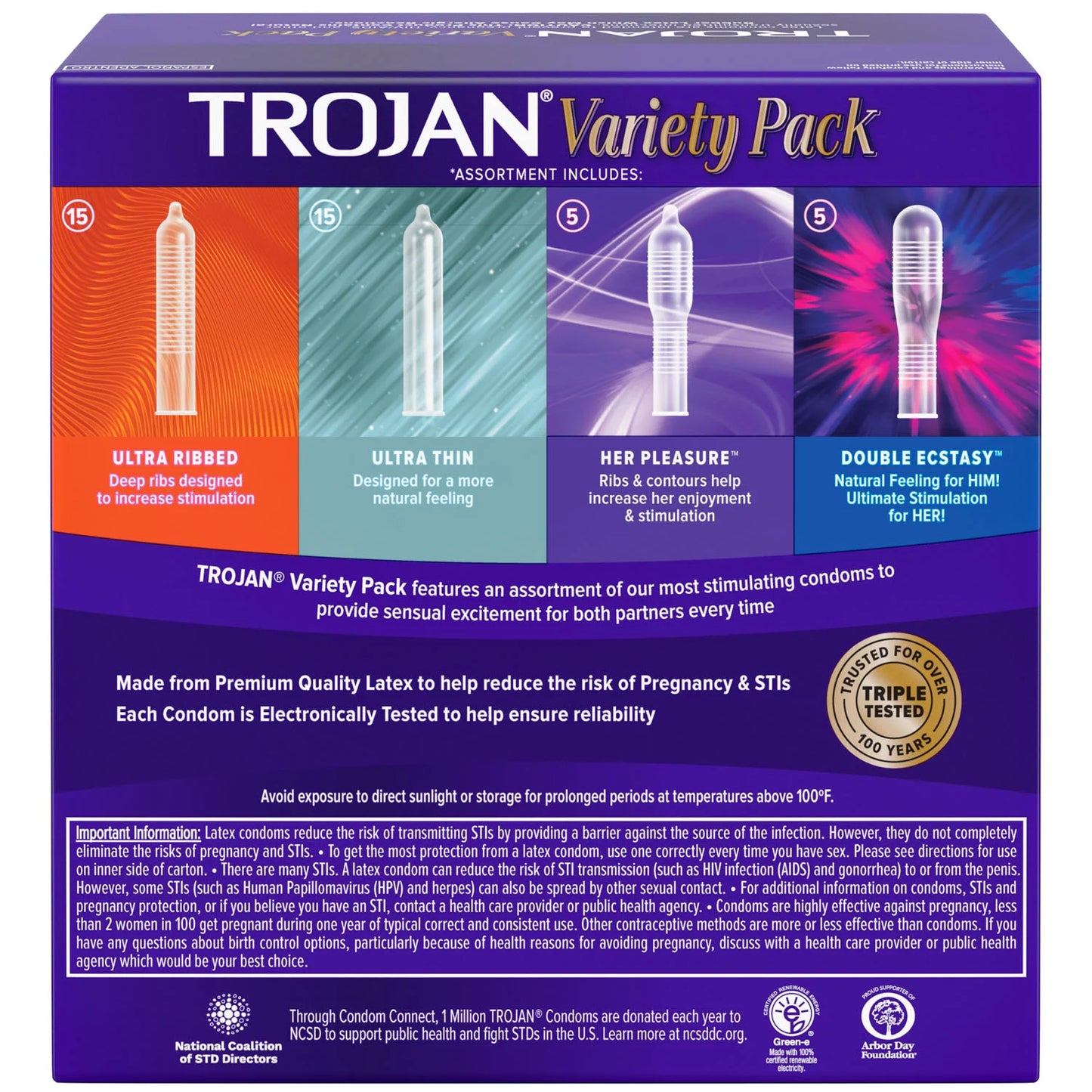 TROJAN Variety Pack, 40 Condoms