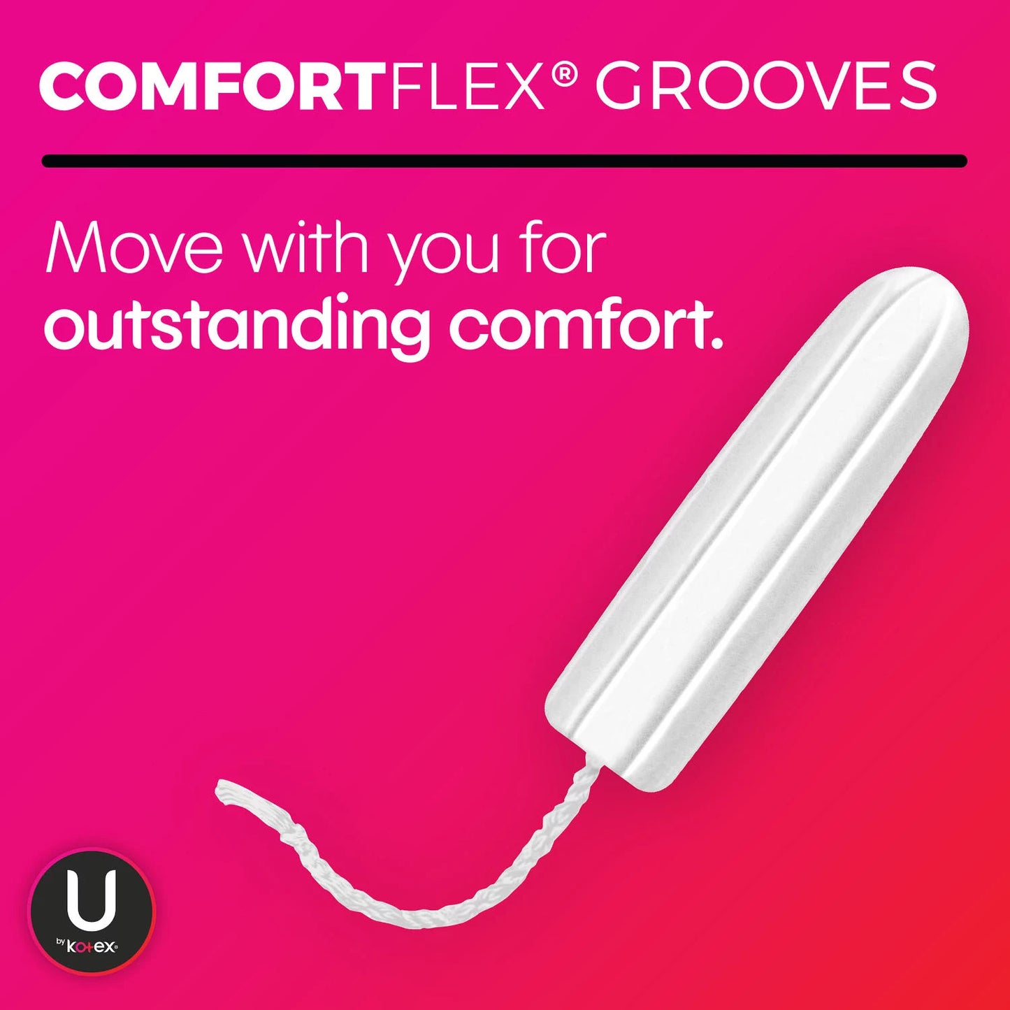 U by Kotex Click Compact Tampons, Regular Absorbency (90 ct.)