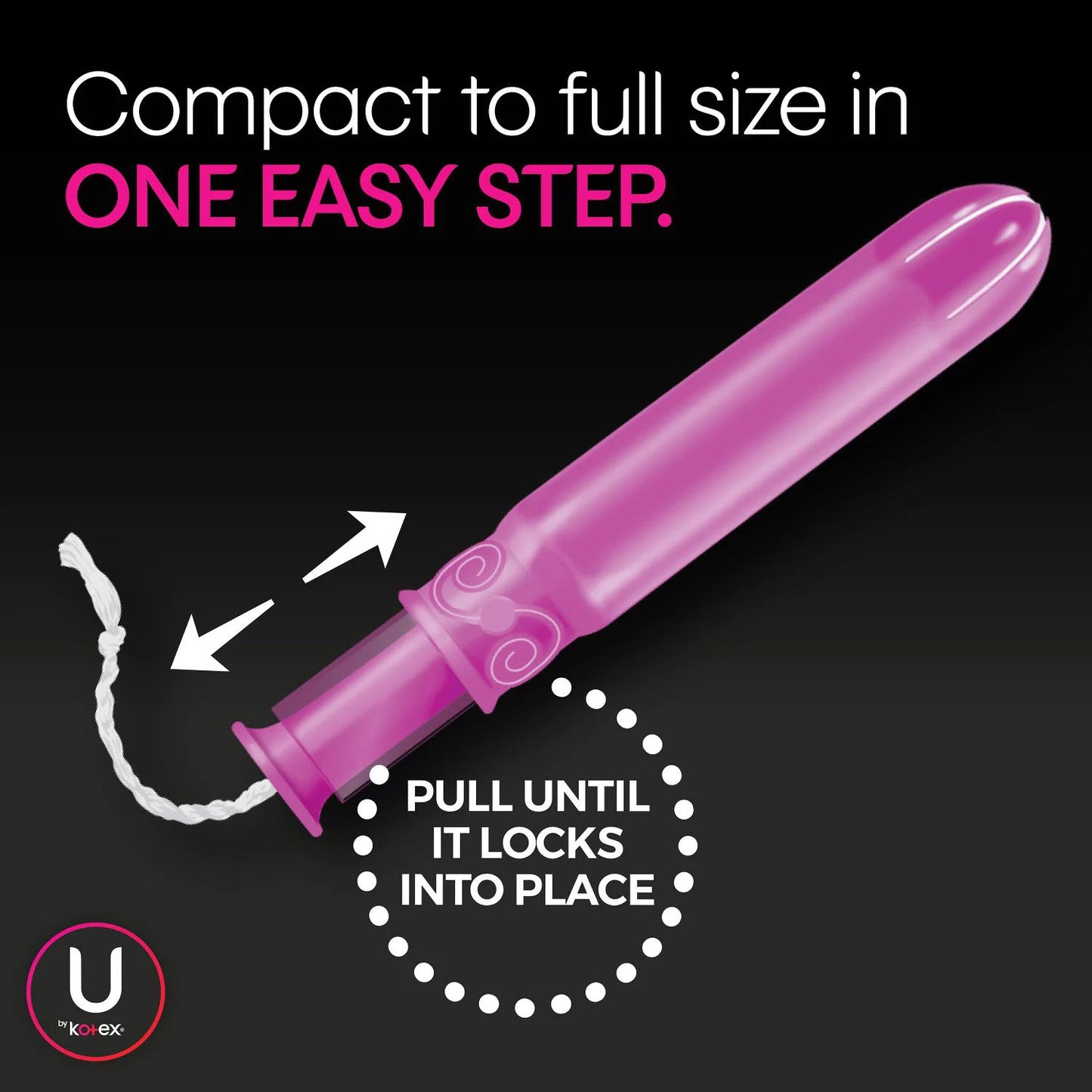 U by Kotex Click Compact Tampons, Regular Absorbency (90 ct.)