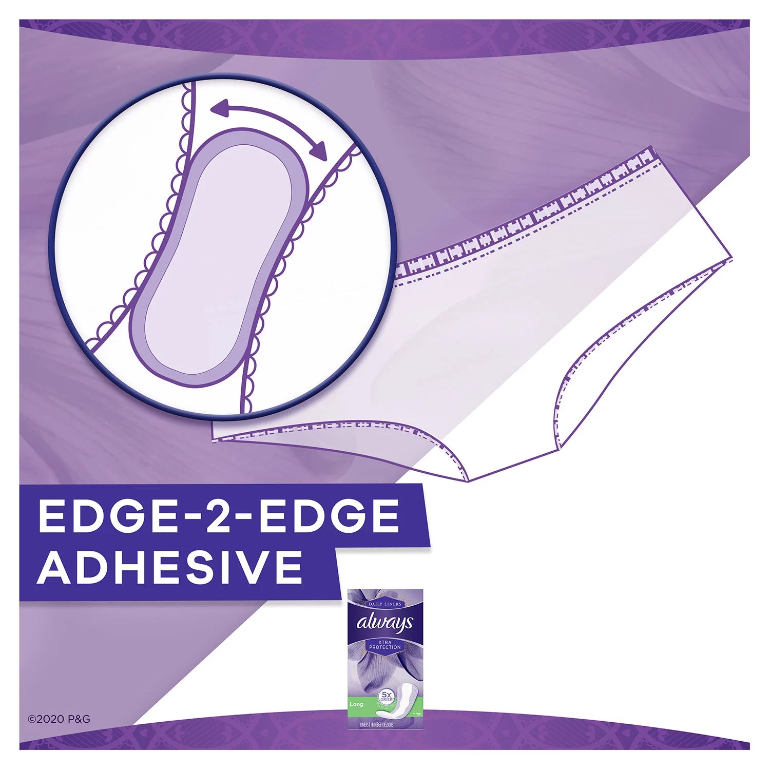 Always Xtra Protection Long & Regular & Thin Unscented Pads