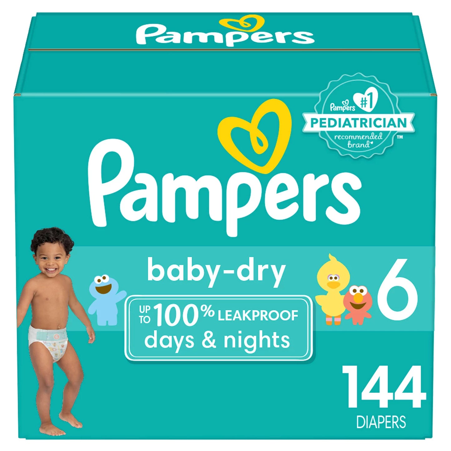 Pampers Baby Dry One-Month Supply Diapers (Choose Your Size)