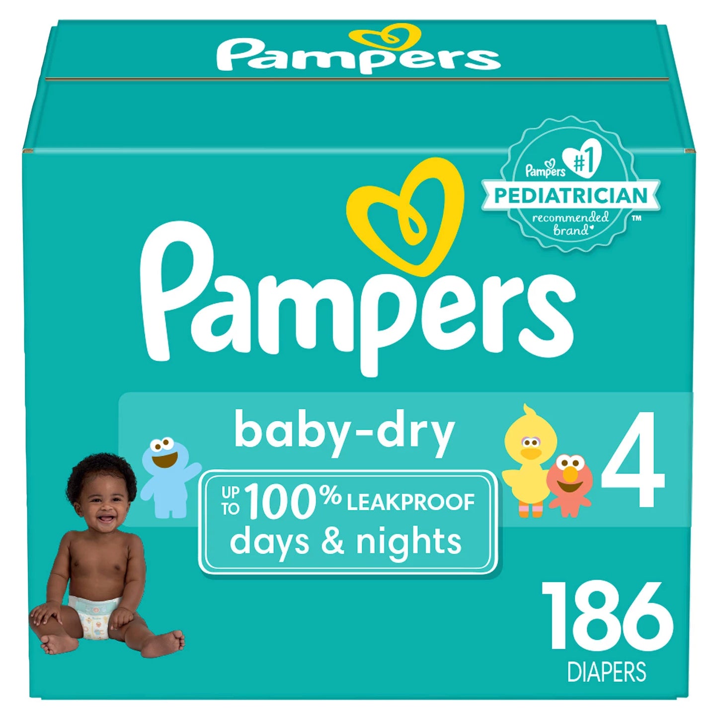 Pampers Baby Dry One-Month Supply Diapers (Choose Your Size)