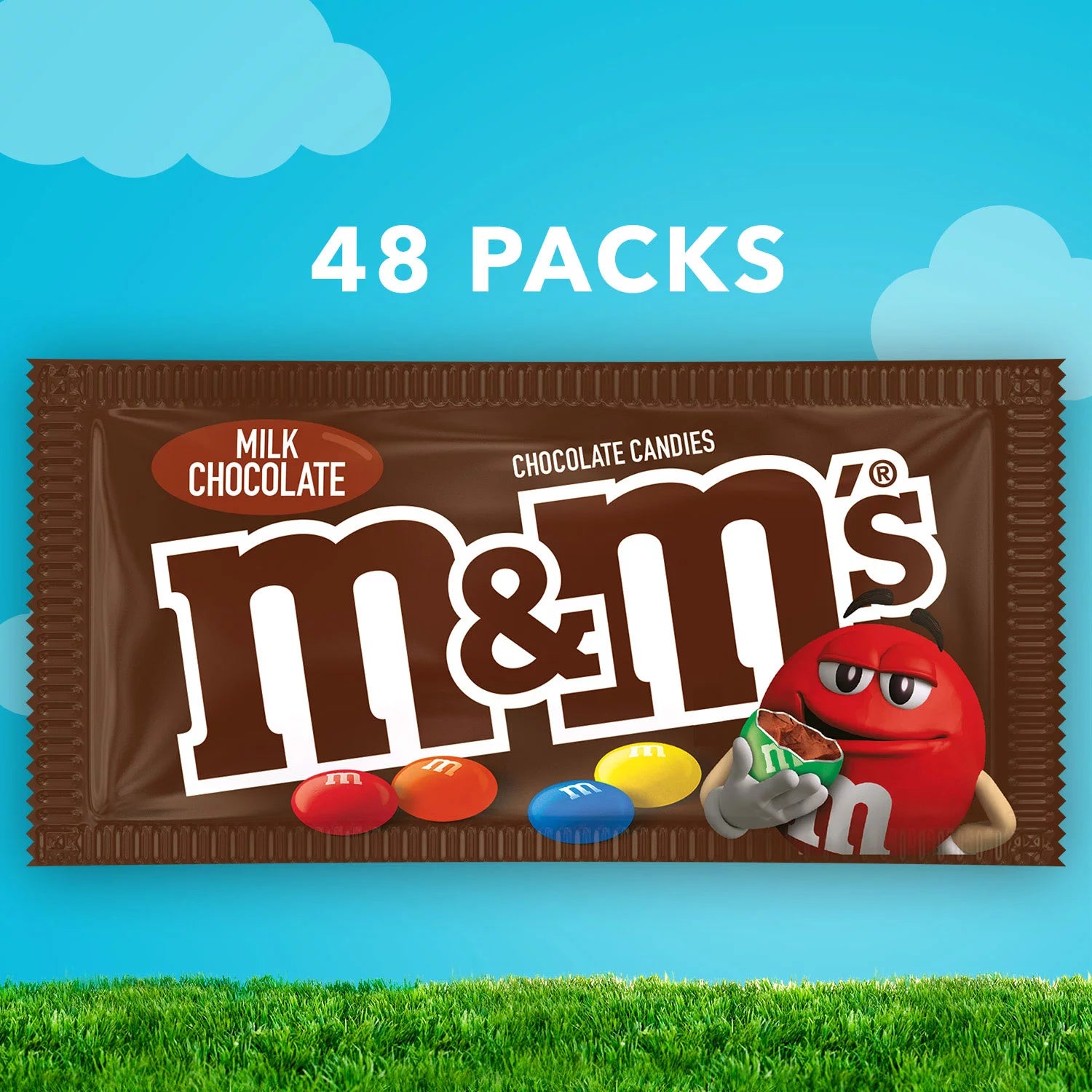 M&M'S Plain Milk Chocolate Candy Candies M&MS 1.69 oz Bag - 1  Small Bag