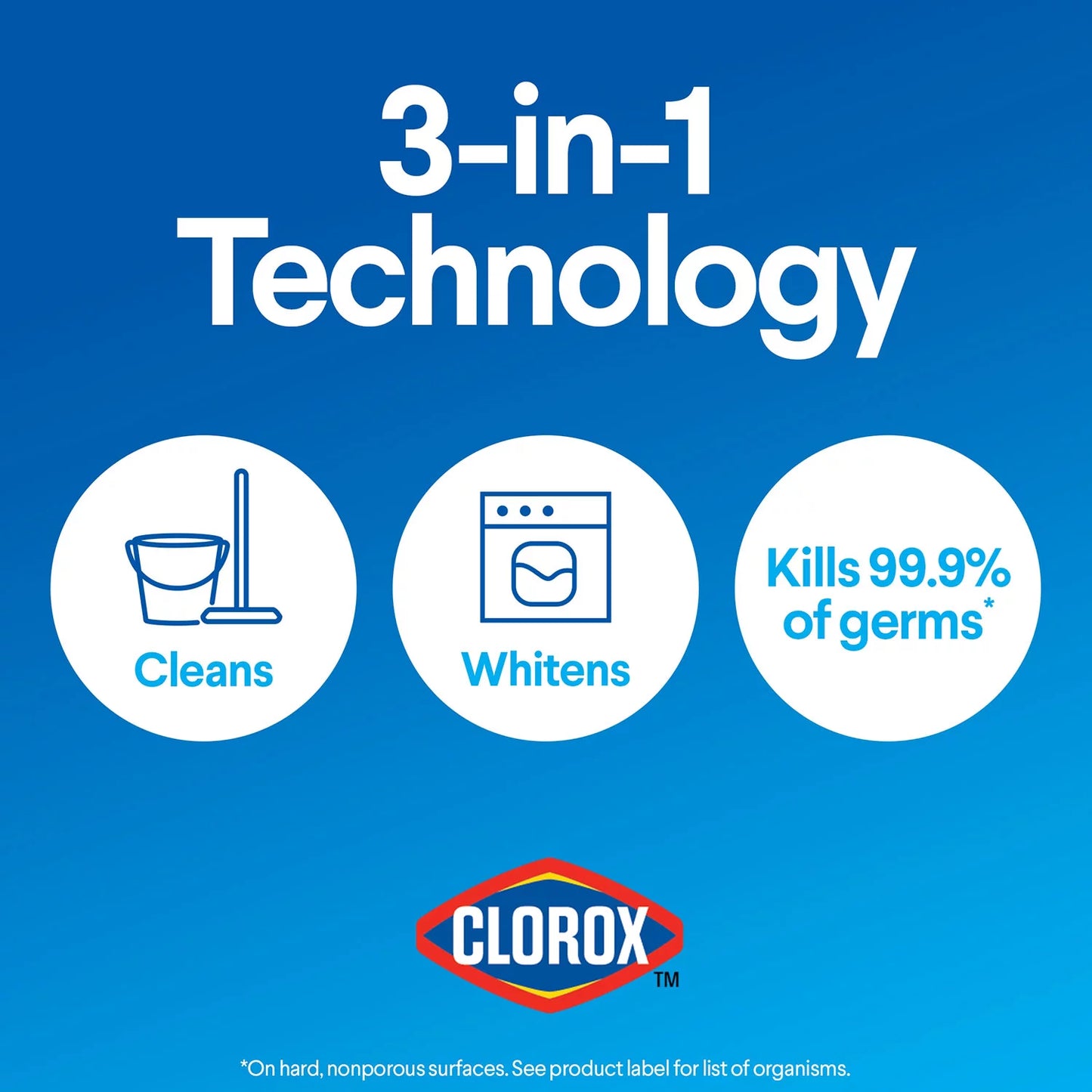 Clorox Performance Bleach (121 oz. bottles, 3 pk.)