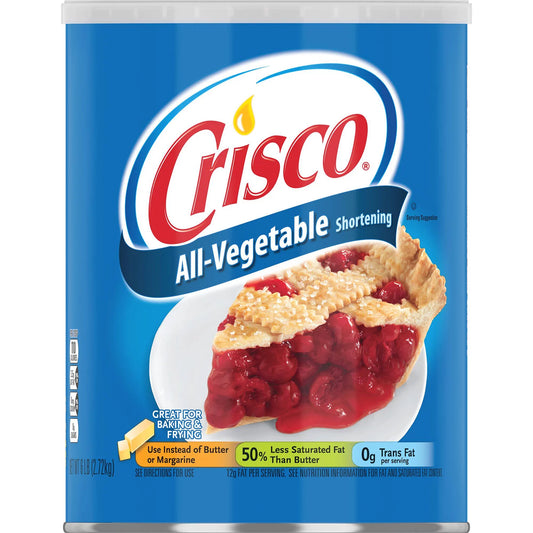 Crisco All-Vegetable Shortening, 6 lbs