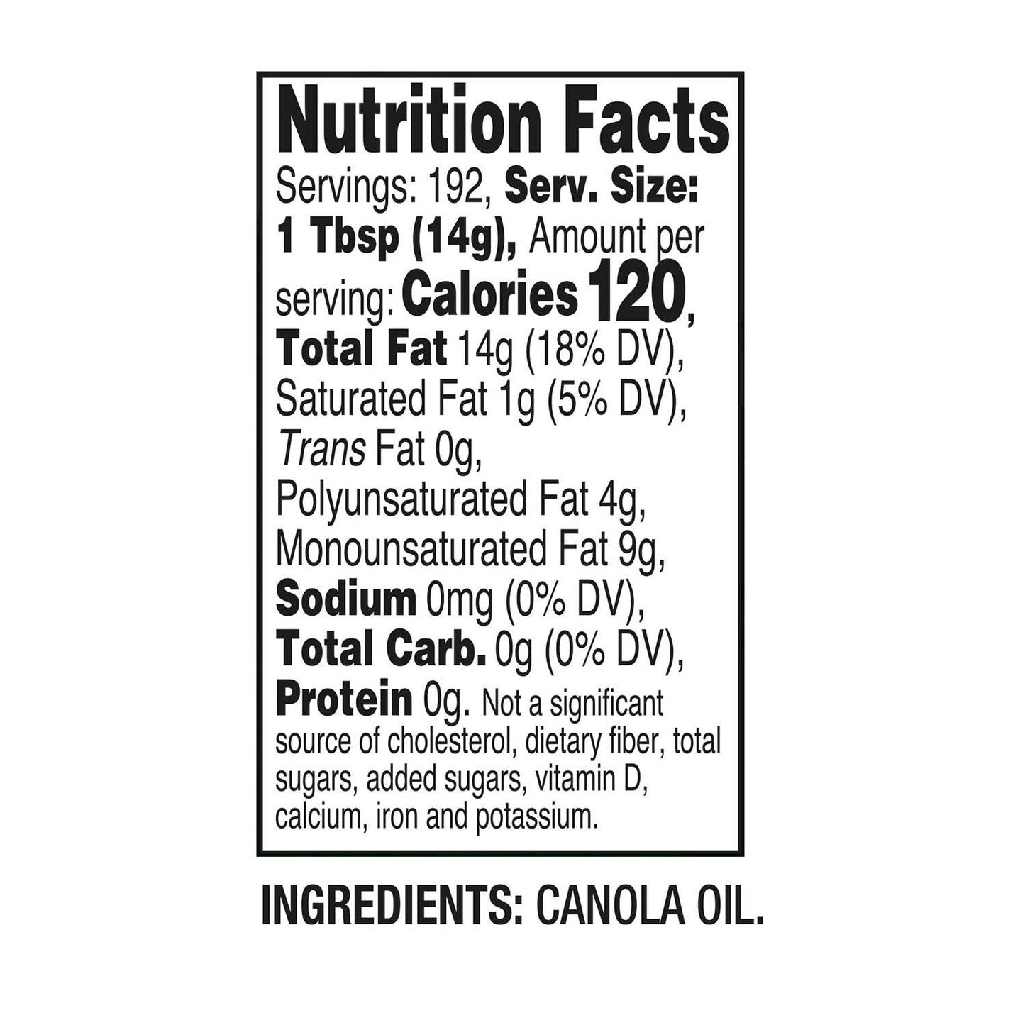 Member's Mark Canola Oil (3 qt., 2 pk.)