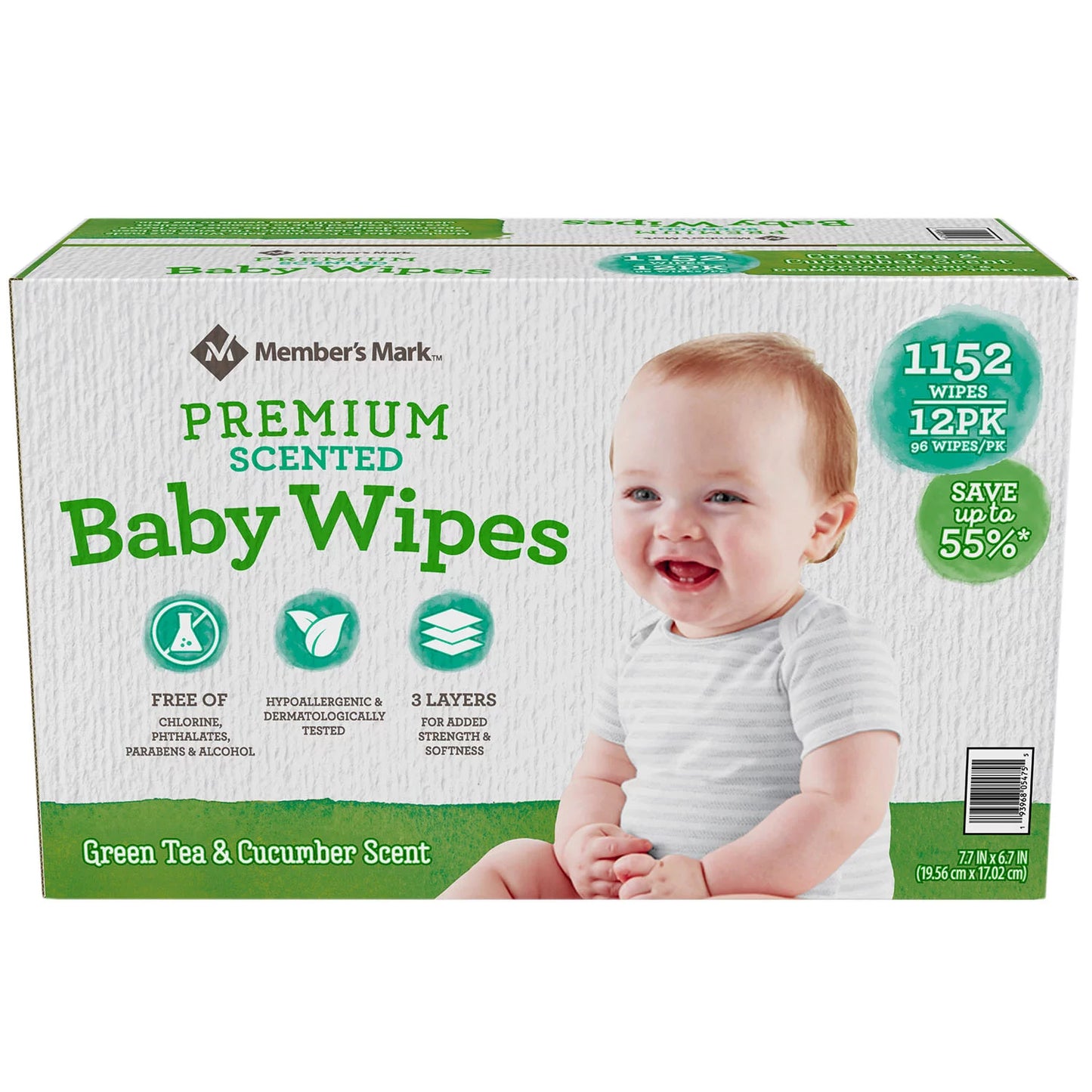 Member's Mark Premium Scented Baby Wipes (1152 ct.)