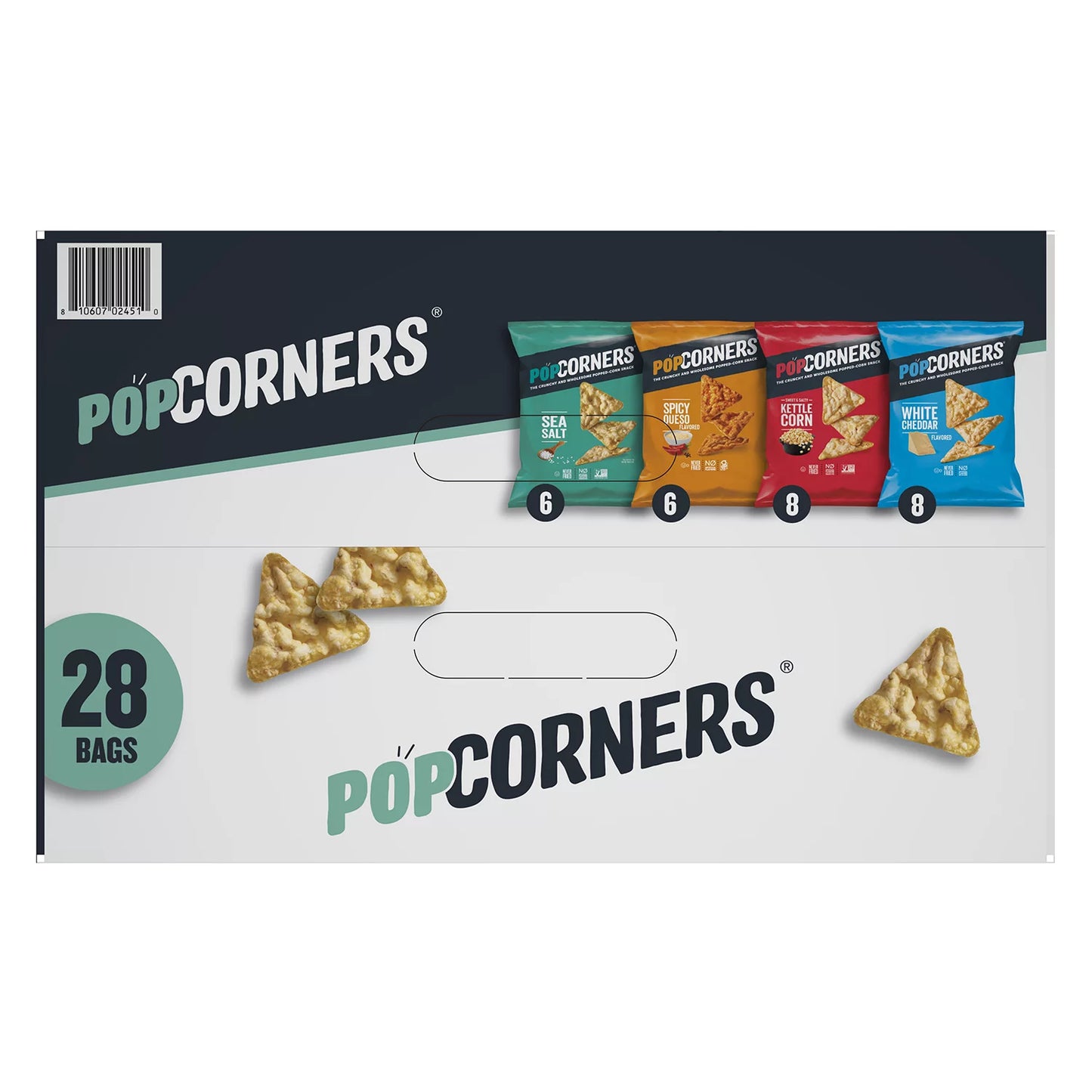 PopCorners Gourmet Popcorn, Variety Pack, 1.0 oz, 30-count