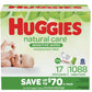 Huggies Natural Care Sensitive Baby Wipes, Fragrance Free (1088 wipes)