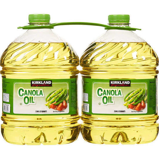 Kirkland Signature Canola Oil, 3 qt, 2-count