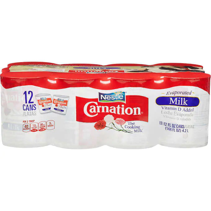 Carnation Evaporated Milk, 12 fl oz, 12-count