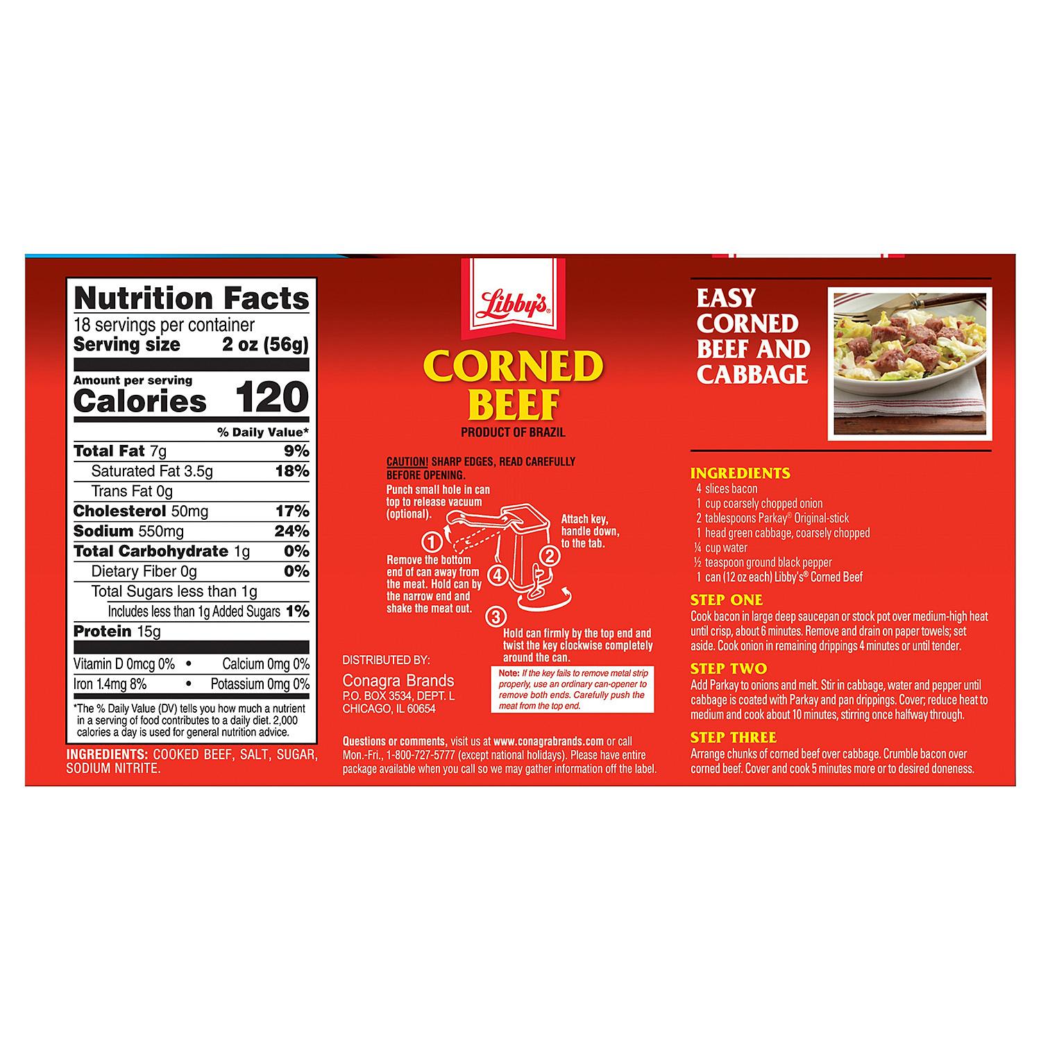 Libby's Corned Beef, Canned, 12 Oz, 1 Count