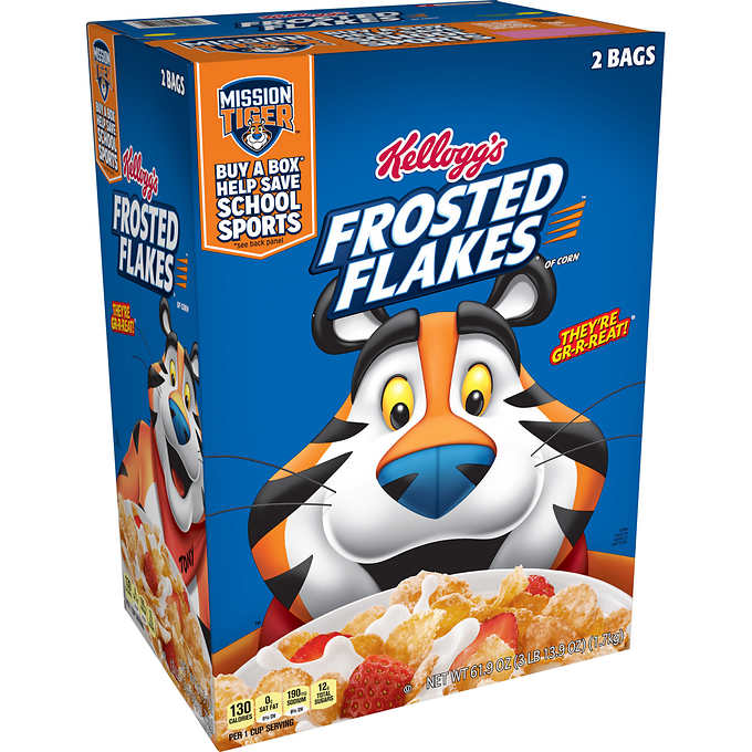 Kellogg's Frosted Flakes Cereal, 30.95 oz, 2-Boxes (Only 21.98 Bds)