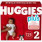 Huggies Plus Diapers Sizes 1 - 2