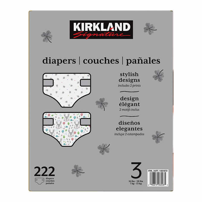 Kirkland diapers 2024 size chart