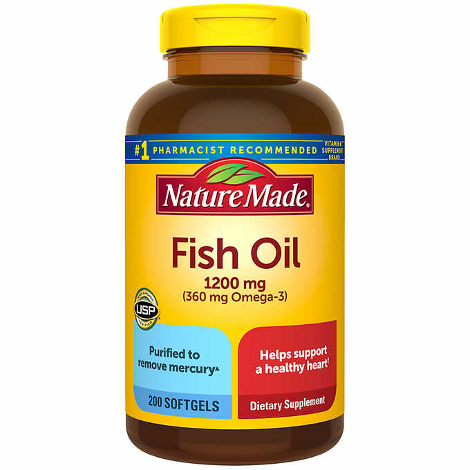 Nature Made Fish Oil 1200 mg, 400 Softgels