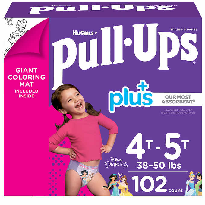Huggies Pull-Ups Plus Training Pants For Girls Item – WePaK 4 U Inc.