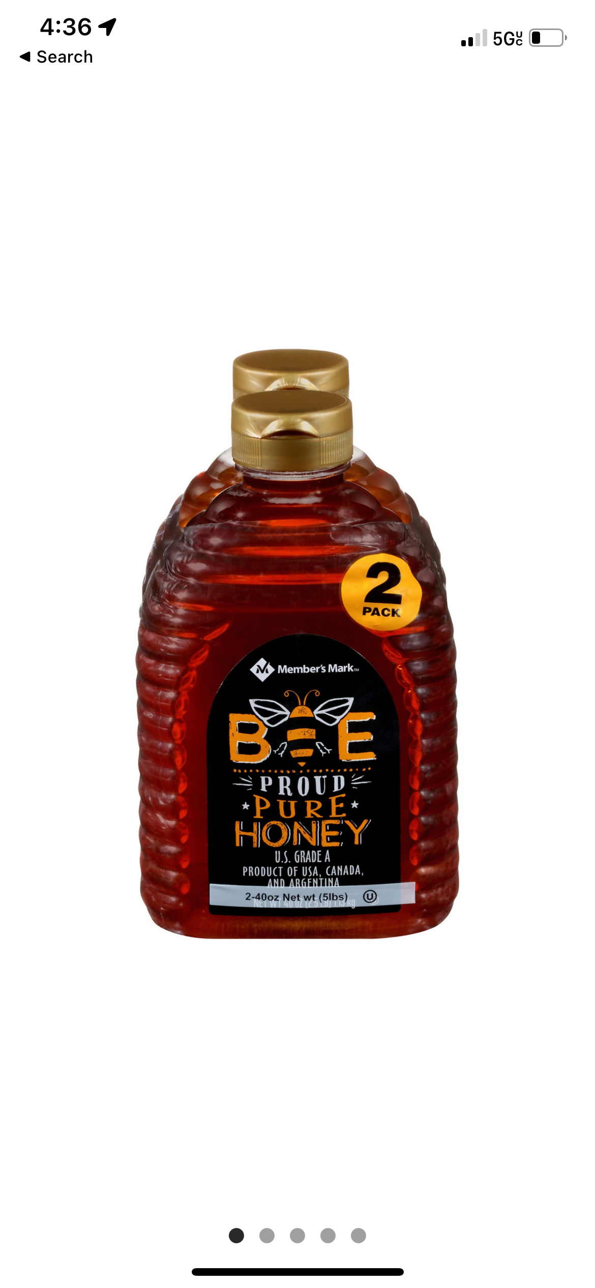 Member’s Mark Bee Proud Pure Honey (40 oz., 2 Pack