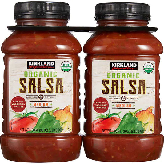 Kirkland Signature Organic Salsa, Medium, 38 oz, 2-count